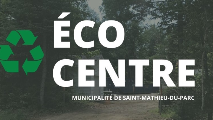 DATE DE FERMETURE DE L'ÉCOCENTRE