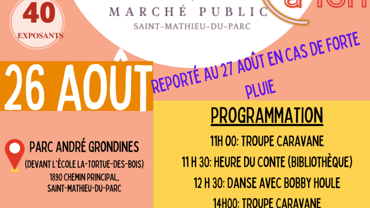LA HALTE DU PARC - SAMEDI 26 AOÛT