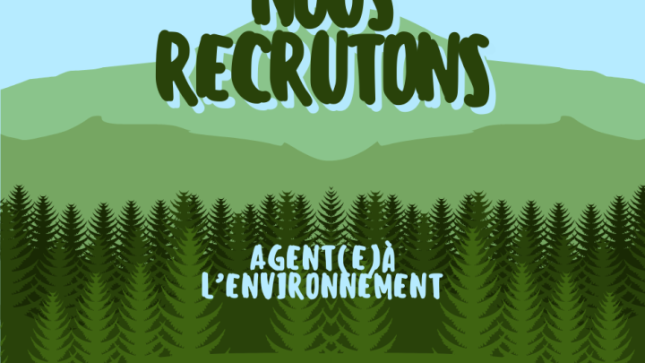 OFFRE D'EMPLOI | AGENT À L'ENVIRONNEMENT