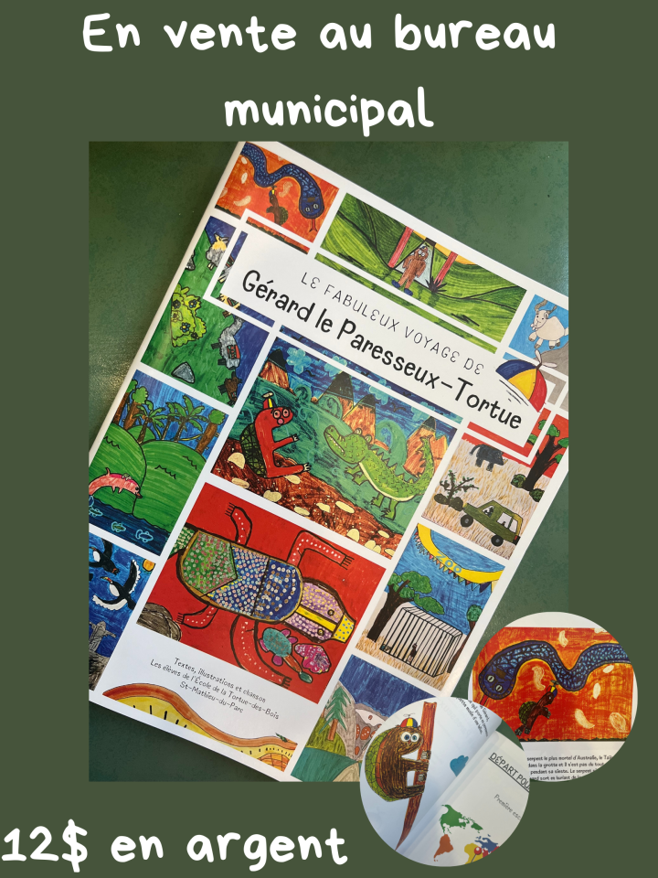 Livre de l'école de la Tortue-des-bois