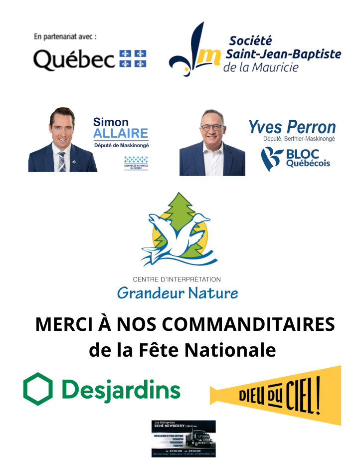 Merci à nos commanditaires de la fête nationale du Québec