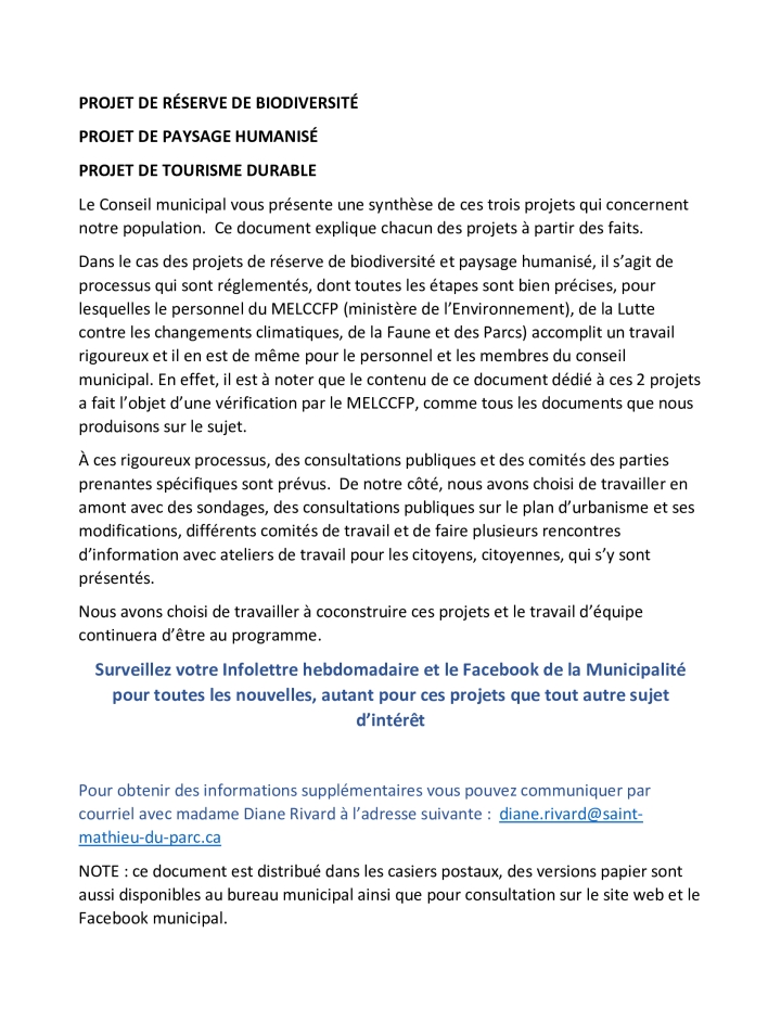 TOURISME DURABLE-BIODIVERSITÉ-PAYSAGE HUMANISÉ Document explicatif