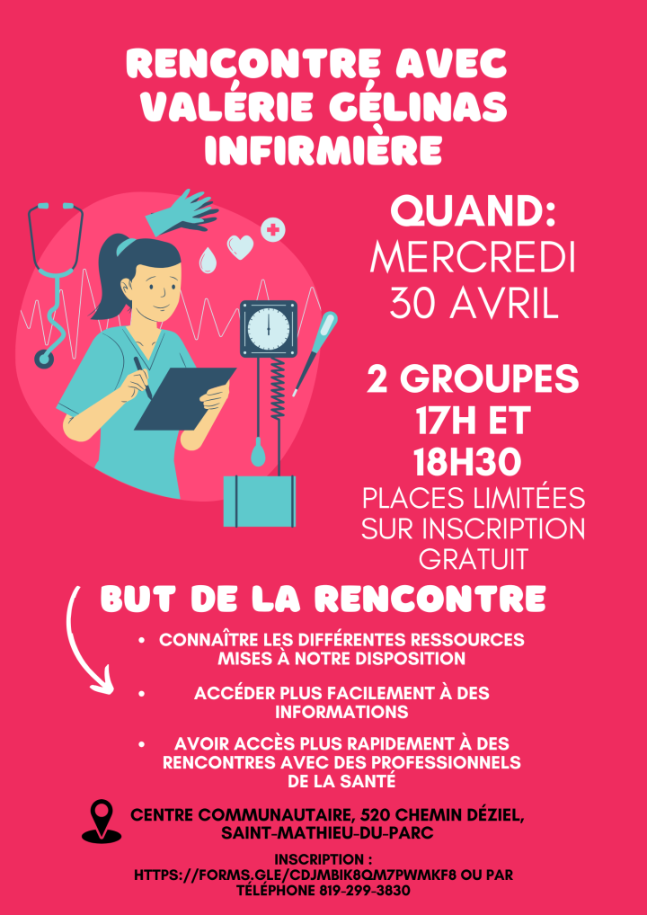 RENCONTRE AVEC UNE INFIRMIÈRE