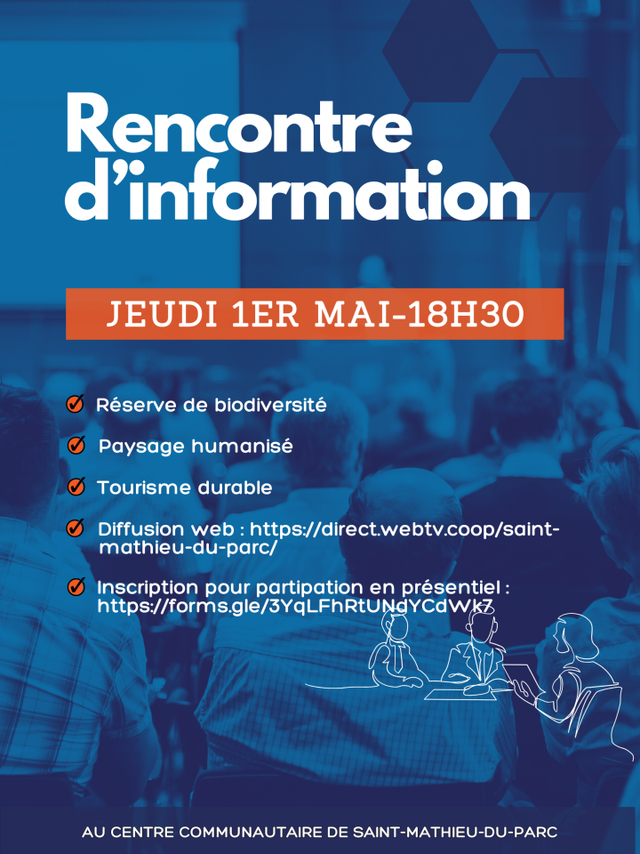 RENCONTRE D'INFORMATION | LES 3 PROJETS